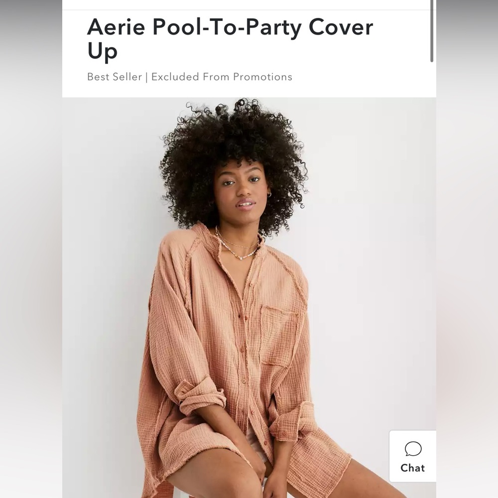 Aerie Pool-To-Party Cover Up - Brown